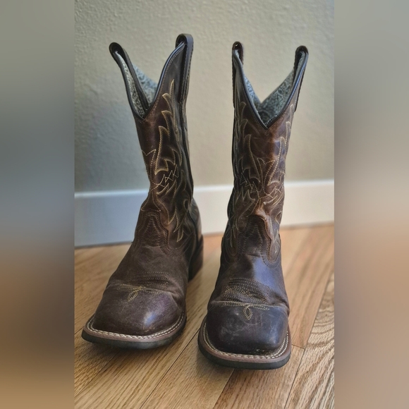 Laredo Women's 7.5 Anita Brown Western Cowboy Boots Style 5602 - Picture 3 of 11